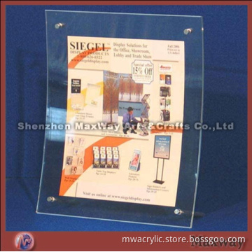 Clear Desk Top Acrylic Glass Photo Frame